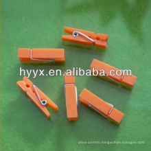 Orange Plastic Cloth Clip